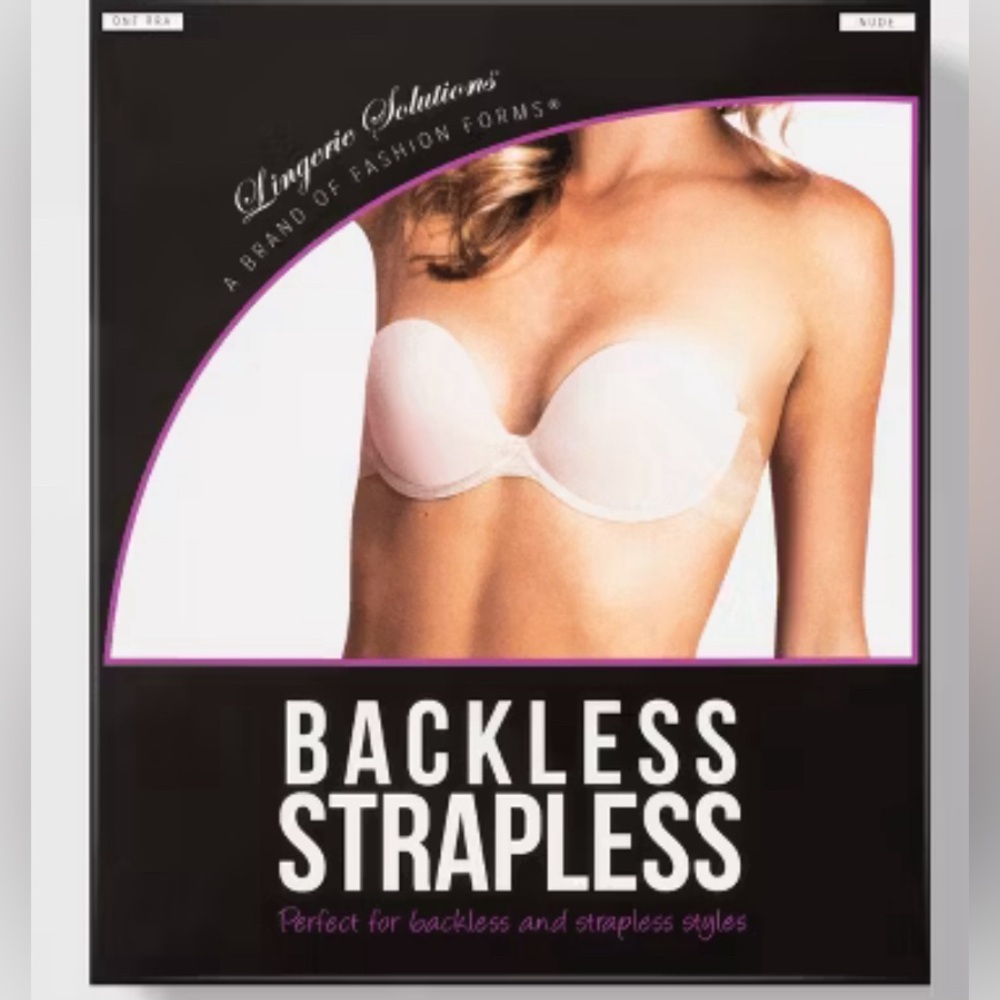 Fashion Forms Women's Superlite Adhesive Strapless Backless Bra, Nude, C NWOT
